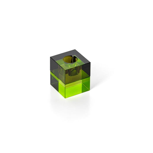 Blocks Glas Windlicht, Grün