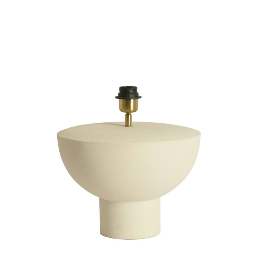 Lamp base Tambour Creme mate