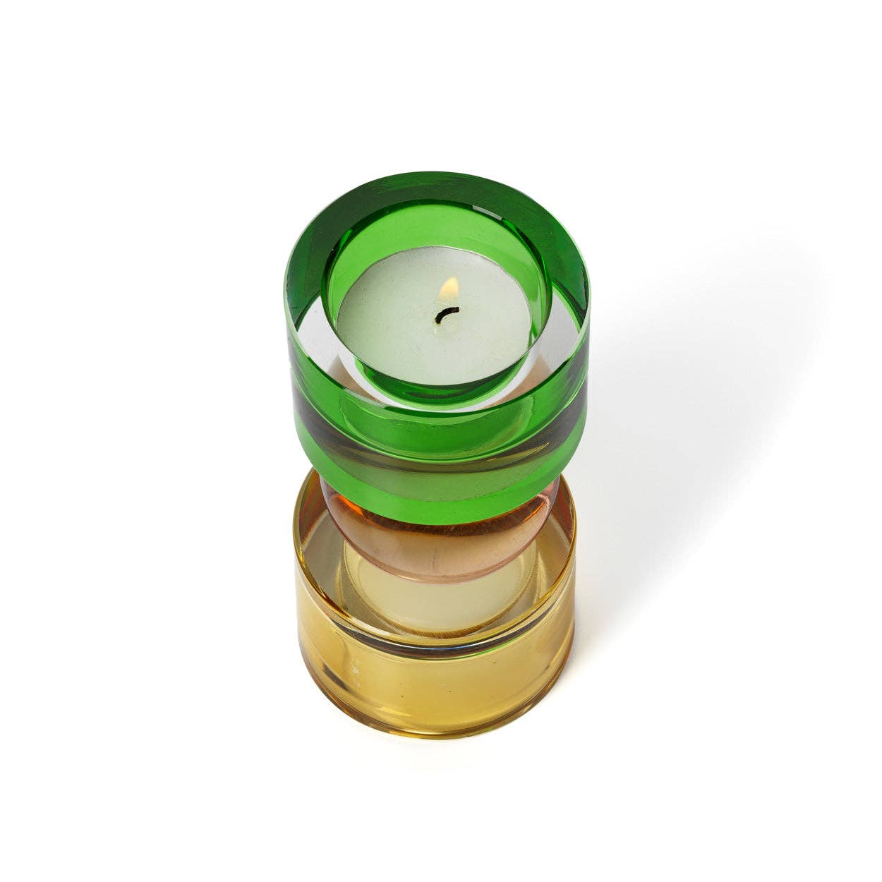 Solar Jewel Glass Candle Holder S