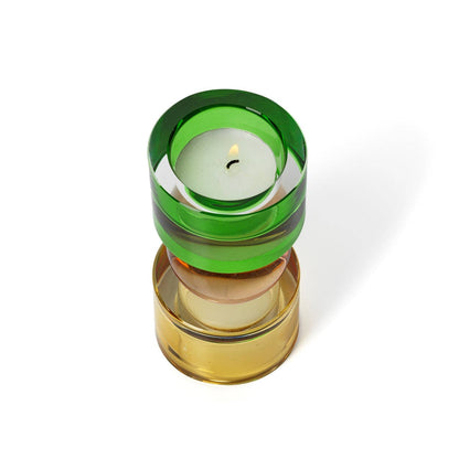 Solar Jewel Glass Candle Holder S