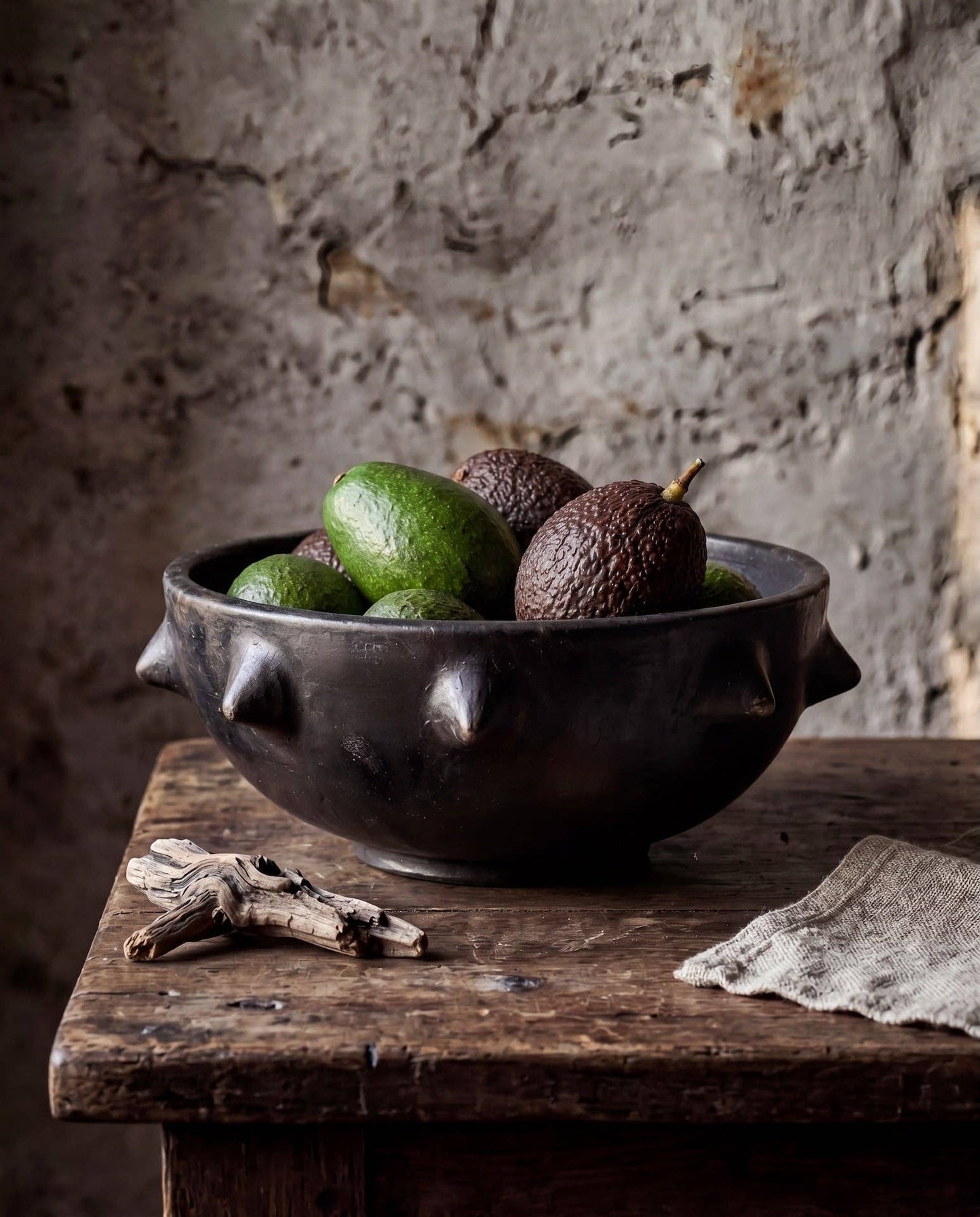 Burnt Ethnic Black Bowl