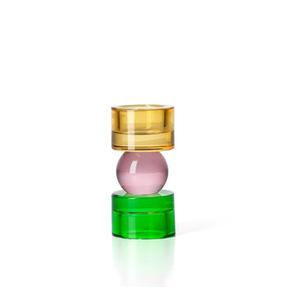 Solar Jewel Glass Candle Holder S