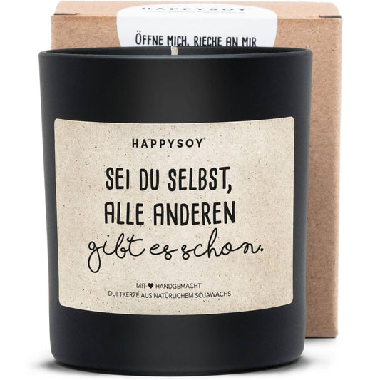 Sojawachskerze : Sei du Selbst, andere gibt es schon