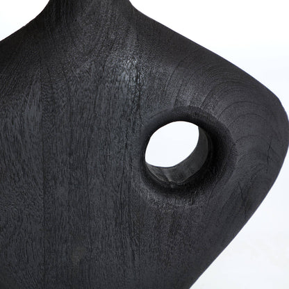 Tischleuchte aus schwarzem Mangoholz 45 x 43 x 63 cm
