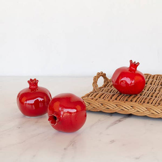 Handbemalter Keramik-Granatapfel