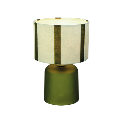 Deco LED stripe khaki battery operated d13 h20cm