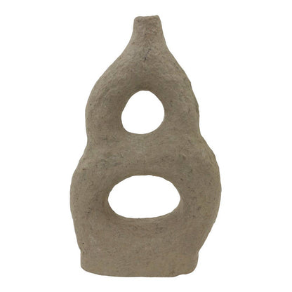Vase aus Papiermaché Sayeko Anthrazit