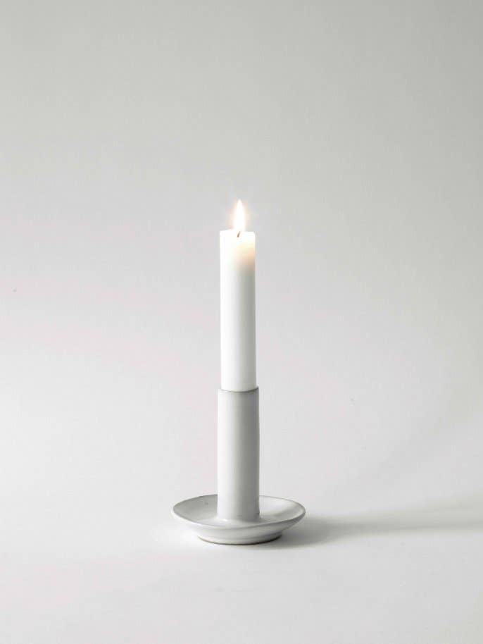 Handmade Stoneware Candle Holder