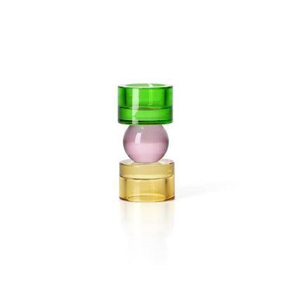Solar Jewel Glass Candle Holder S