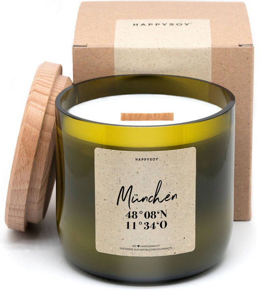 Handgemachte Sojawachskerze: München