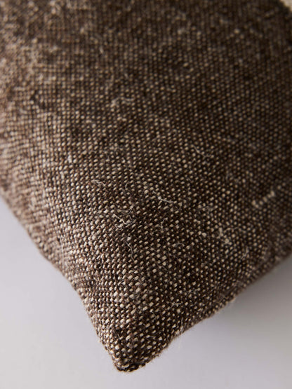 Leinen-Kissenbezug 40x60 cm : Braun
