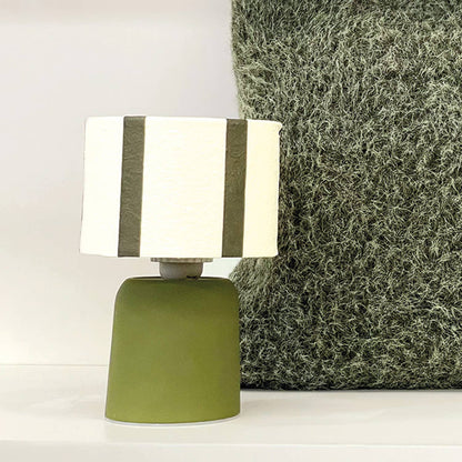 Deco LED stripe khaki battery operated d13 h20cm