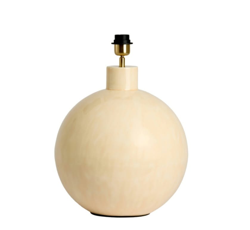 Lamp base Boule Creme rosé 34,5 D/41,5 H