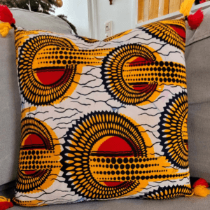 Wax fabric cushion