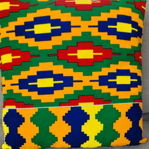 Wax fabric cushion