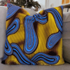 Wax fabric cushion