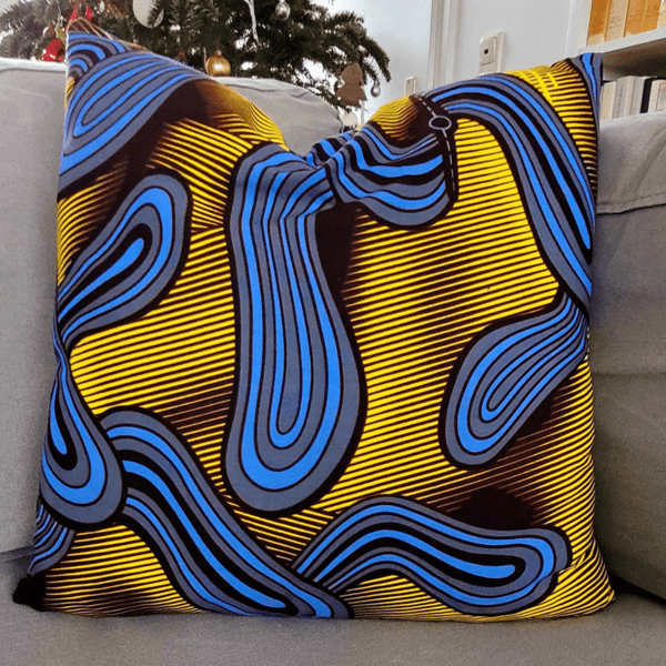 Wax fabric cushion