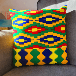 Wax fabric cushion