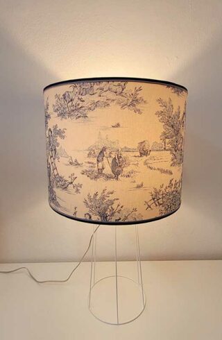 lampshade with French Toile de Jouy
